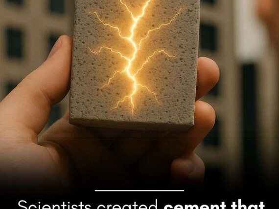 Hashem Al-Ghaili This cement could turn your house into a giant battery.